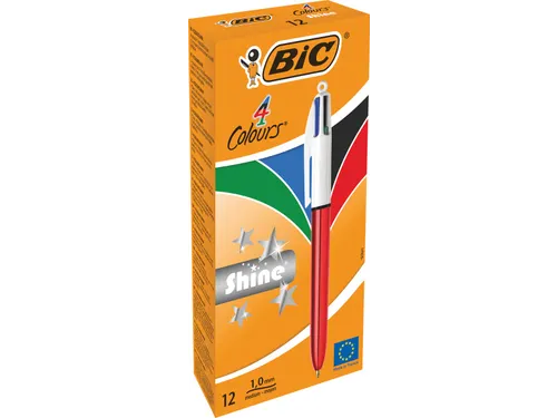 Colours Shine 4-kleurenbalpen medium lichaam rood