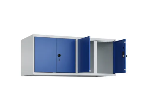 opzetkast,v. locker,4vak.,vak B 300mm,HxBxD 500x1200x500mm,vleugeldeur