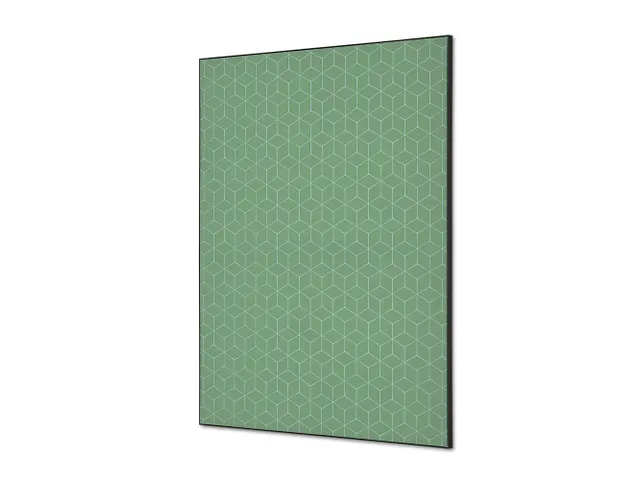 Wanddecoratie Textiel Set A1 Hexagon Groen
