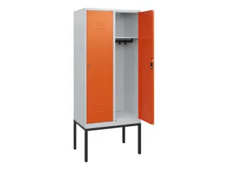 locker,HxBxD 1950x800x500mm,2vak,vak B 400mm,cil.-slot,voetonderstel - 2