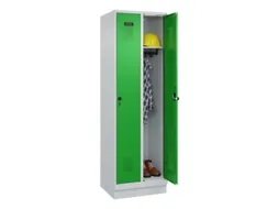locker,HxBxD 1950x600x500mm,2vak,vak B 300mm,draaigrendel,sokkel