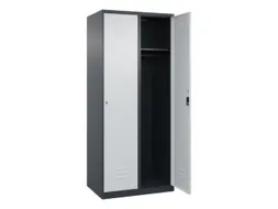 locker,HxBxD 1850x800x500mm,2vak,vak B 400mm,cil.-slot,staand op vloer