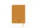 Carnet de croquis Kangaro A6 couverture rigide en PU jaune ocre avec 8