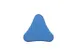 Siège assis-debout 570x770mm Assise mobile triangulaire Tissu Bleu