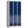 garderobekast 1800x870x500mm 3vak klink sokkel romp RAL7035 RAL5010