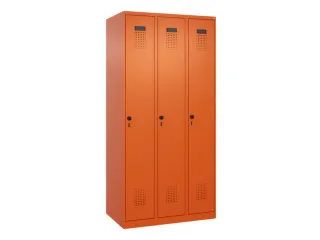 locker,HxBxD 1850x900x500mm,3vak,vak B 300mm,draaigrendel - 3