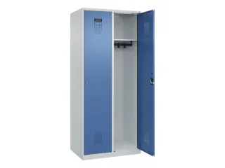 locker,HxBxD 1850x800x500mm,2vak,vak B 400mm,cil.-slot,staand op vloer - 2