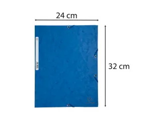 Elastomap glanskarton 400 3 klep blauw - 13