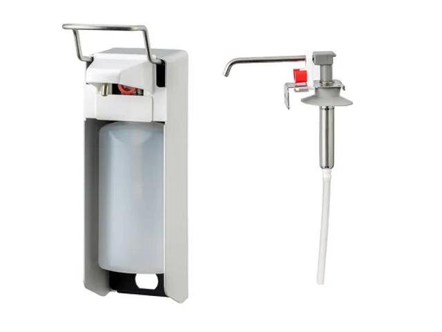 Distributeur savon & désinfectant à levier Aluminium 500ml