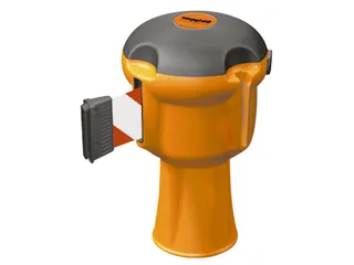 Opsteekbare Bandhouder V. Conus Kunststof Oranje Band L 9M Rood/wit - 2