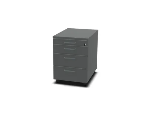 mobiel ladeblok,HxBxD 600x430x600mm,3lade(n),MS-donkergrijs