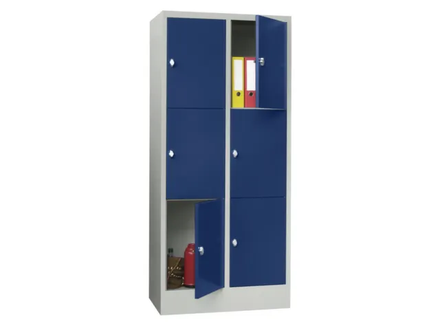 armoire multicases,HxlxP 1850x800x500mm,RAL7035,face avant RAL5010