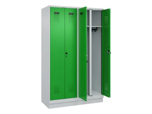 locker voor scheiding van kleding,HxBxD 1950x1200x500mm,4vak