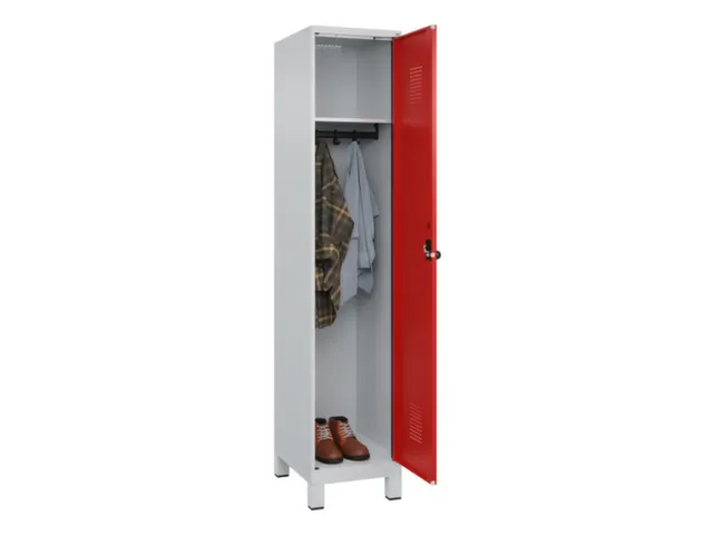 locker,HxBxD 1950x400x500mm,1vak,vak B 400mm,draaigrendel,voeten