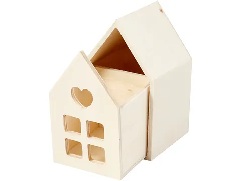 Huis met lade Creativ Company 10.8x6.8 cm hout