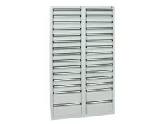 ladekast HxBxD 1800x1000x500mm 30laden vergrendeling RAL7035