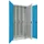 verticale kast cil.slot HxBxD 1950x1000x600mm RAL7035 front RAL5012