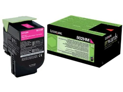 Return Program toner 802 3000 pagina 80C2HM0 magenta