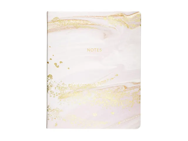 Notitieboek Èccolo Pink Marble lijn ca.20x25cm 80gr. 256pag.