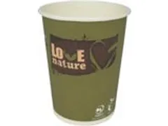 Drinkbeker uit karton Love Nature, 200 ml, pak van 50 stuks