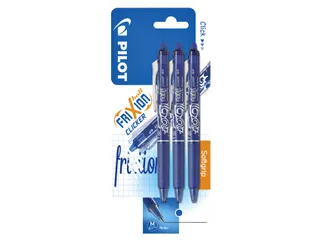 Rollerpen Pilot Frixion Ball Clicker 0.7mm Medium Blauw Blister 3 st - 1