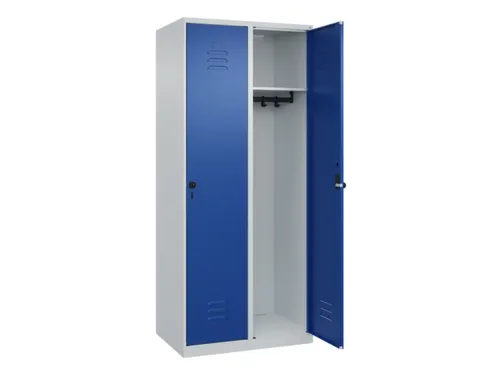 locker,HxBxD 1850x800x500mm,2vak,vak B 400mm,draaigrendel