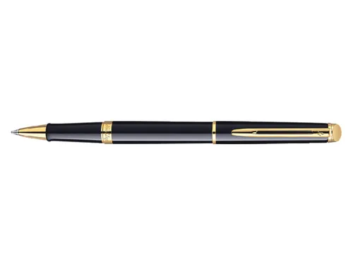 Rollerpen Waterman Expert Black lacquer GT Fijn Zwarte inkt