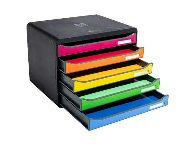 Ladenbox Big-Box Plus Horizontaal A4+ Assorti Kleur 5 laden