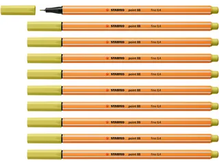 Fineliner STABILO point 88/67 fijn mosterd - 9