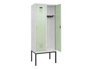 locker,HxBxD 2120x800x500mm,2vak,vak B 400mm,cil.-slot,voetonderstel - 1