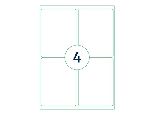 Etiket Premium 99.1x139mm Wit XL Pack 1000 Vel
