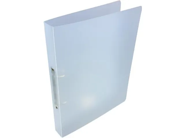 ringmap, voor ft A4, uit PP, 2 ringen van 25mm, transparant wit