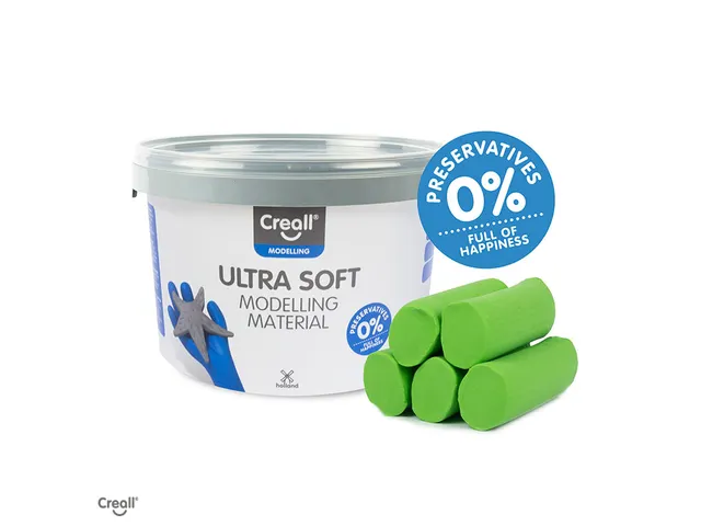 Klei Creall Play-it Ultra Soft helder groen 1100 gram