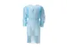 Pp Non Woven Isolatieschort Blauw Latex Vrij Regular Weight 100 Stuks