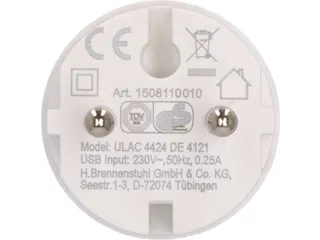Brennenstuhl Stopcontactadapter USB C 2.4A Wit - 4