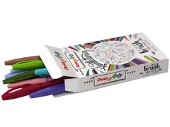 Brushpen Pentel Sign SES15C etui à 12 pastelkleuren
