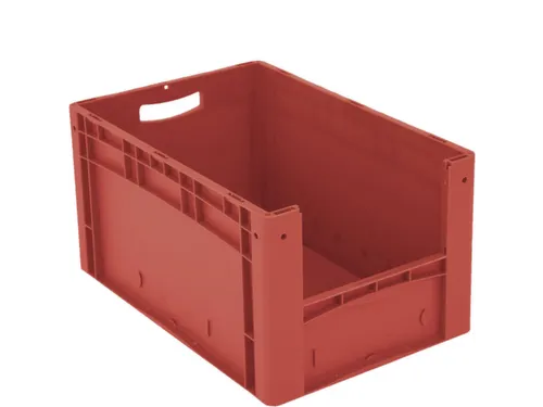 Euronorm Stapelkrat M. Grijpopening Pp 320x600x400mm Rood