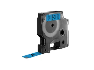 Labeltape Dymo 45016 D1 S720560 12mmx7m zwart op blauw - 5