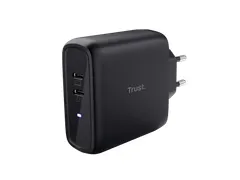25380 TRUST Maxo Voedingsoplader 65 W USB-C 2 poorten zwart