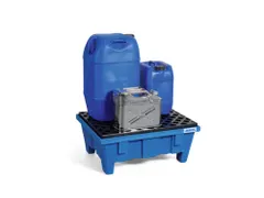 PE-opvangbak,v. 2x60l vat,opvangvol. 60l,HxBxD 340x645x795mm