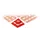 Hoekstuk Hd-pe Lxbxh 110x110x25mm Rood