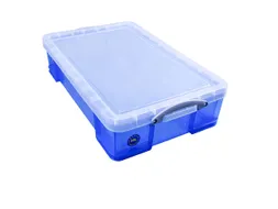 Opbergbox Really Useful 33 liter 710x440x165mm transparant blauw