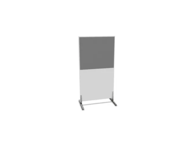 scheidingswand,HxB 1545x800mm,Bl-wit,BN8078-grijs