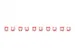 Kleurclips voor RJ45-kabels Rood verpakking van 100 stuks
