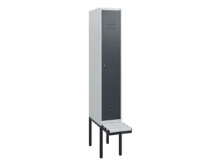 locker met bank,HxBxD 1950x300x815mm,1vak,vak B 300mm,cil.-slot - 1