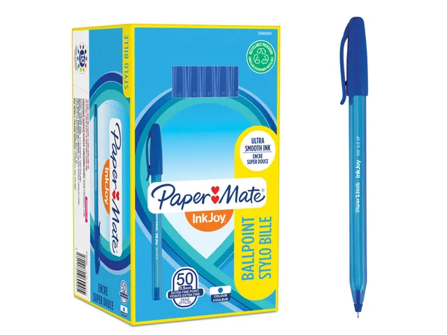 Stylo bille Paper Mate Inkjoy 100 Fin bleu