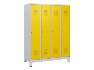 schoollocker,HxBxD 1630x1200x500mm,4vak,vak B 300mm,cil.-slot,voeten - 2