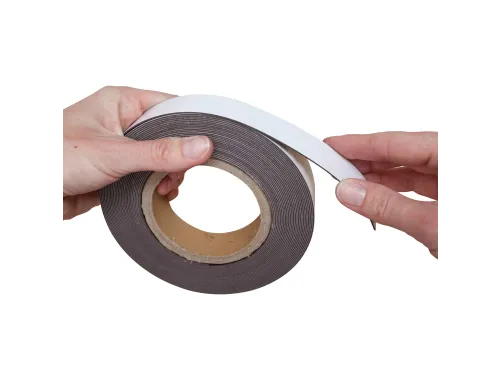 Magneetband beschrijf- en wisbaar MAUL 10mx30mmx1mm wit