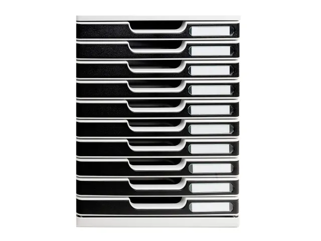 Ladenblok MODULO A4 10 laden Classic Zwart Grijs