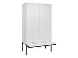 locker voor scheiding van kleding,HxBxD 2120x1200x815mm,4vak